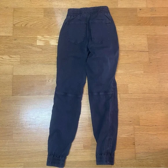 Spanx Black Pull On Twill Cargo Zip Ankle Preppy Career Shapewear Joggers Pants… - Picture 5 of 7